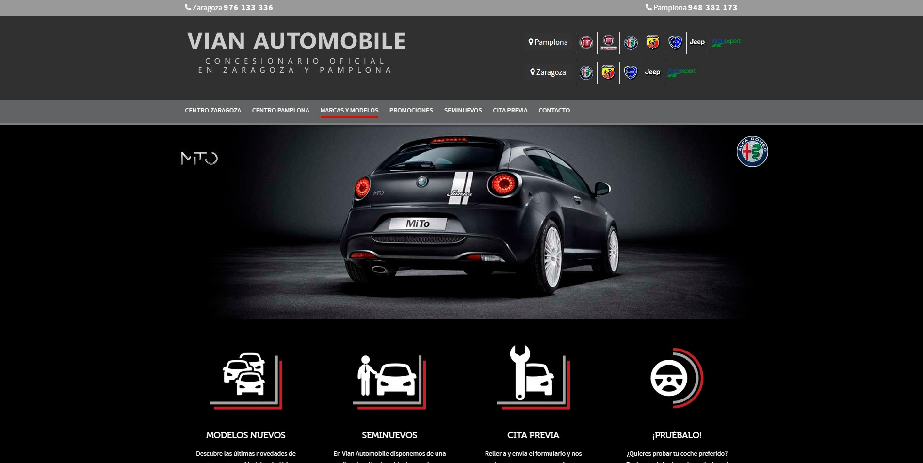 Web Vian Automobile Alfa Romeo