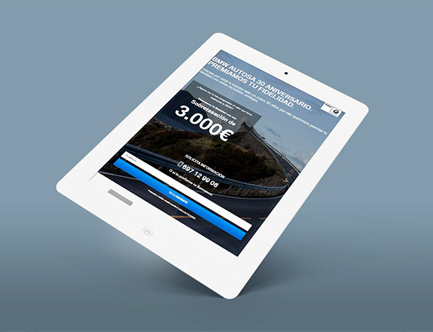 Imagen principal de proyecto de Landing a medida y campaña de captación de clientes potenciales Autosa