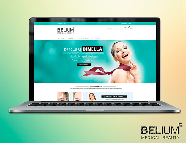 Imagen principal de proyecto de Diseño Web Belium Medical Beauty