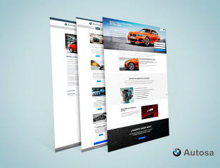 Imagen principal de proyecto de Landing a medida y Campaña de captación de clientes potenciales de BMW Serie 1 para Autosa