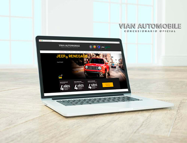 Imagen principal de proyecto de Diseño y Desarrollo Web WP Vian Automobile