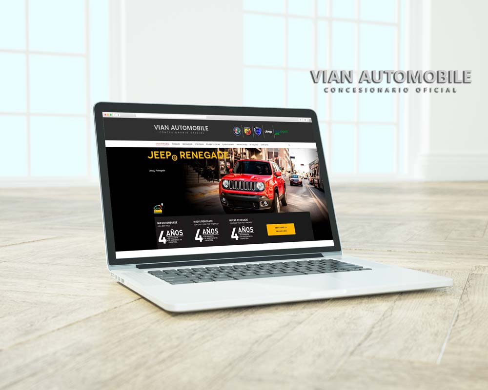 Mockup Web Vian Automobile